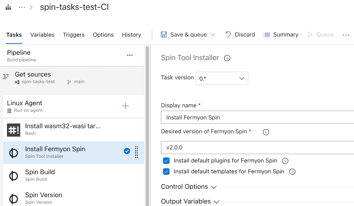 Spin Tool Installer Task - Version
